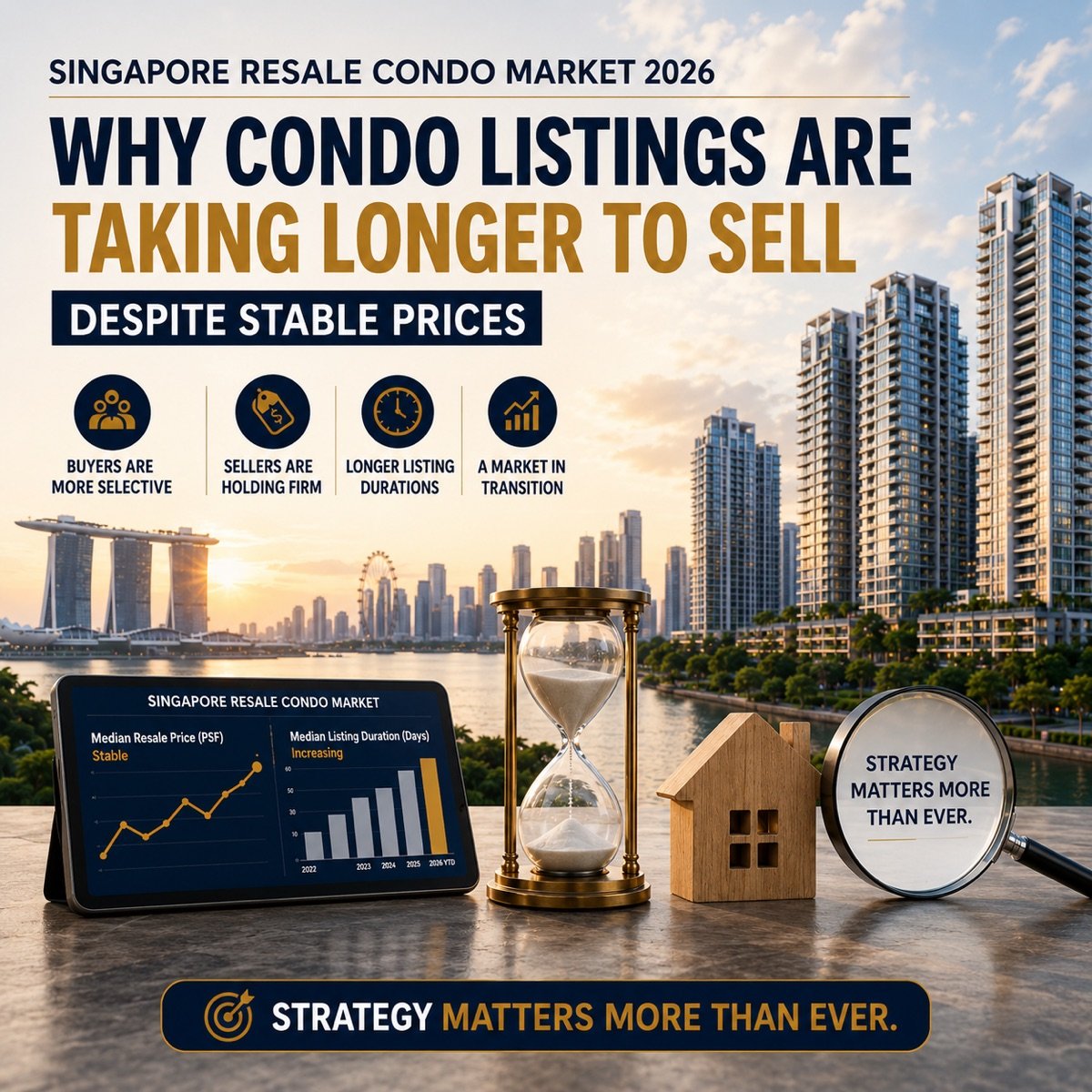 Singapore Resale Condo Market 2026: Why Condo Listings Are Taking Longer To Sell Despite Stable Prices